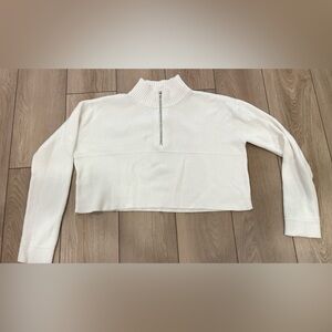 Cotton Candy LA cropped quarter zip sweater